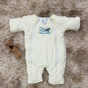 Cream Baby Sleepsuit